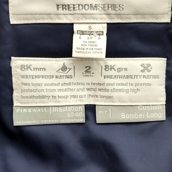 O'Neill Women's Freedom Nobility Insulated Winter Jacket Pink Blue Stripes Sz S - Picture 12 of 16